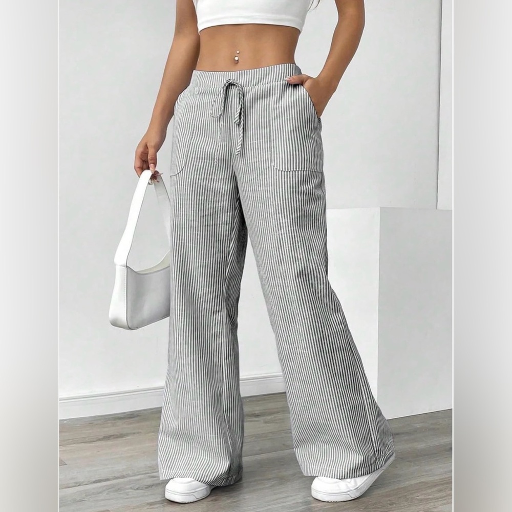 RoseSeek Wide leg striped pants